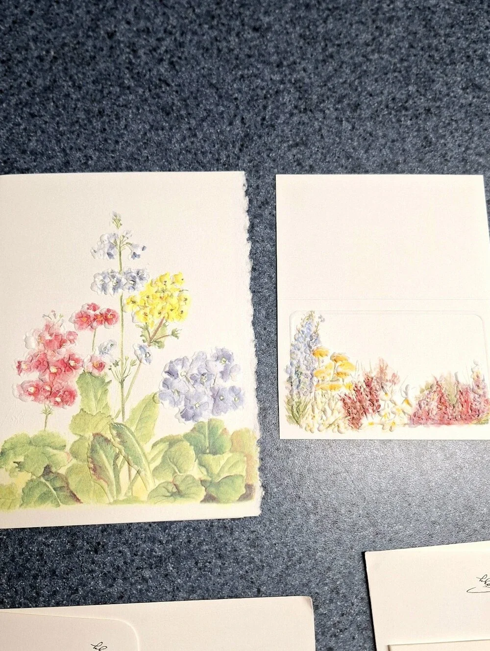 Rozy Brandwayn Springfield, Or Vintage Limited Edition Signed 3D Floral Card Set